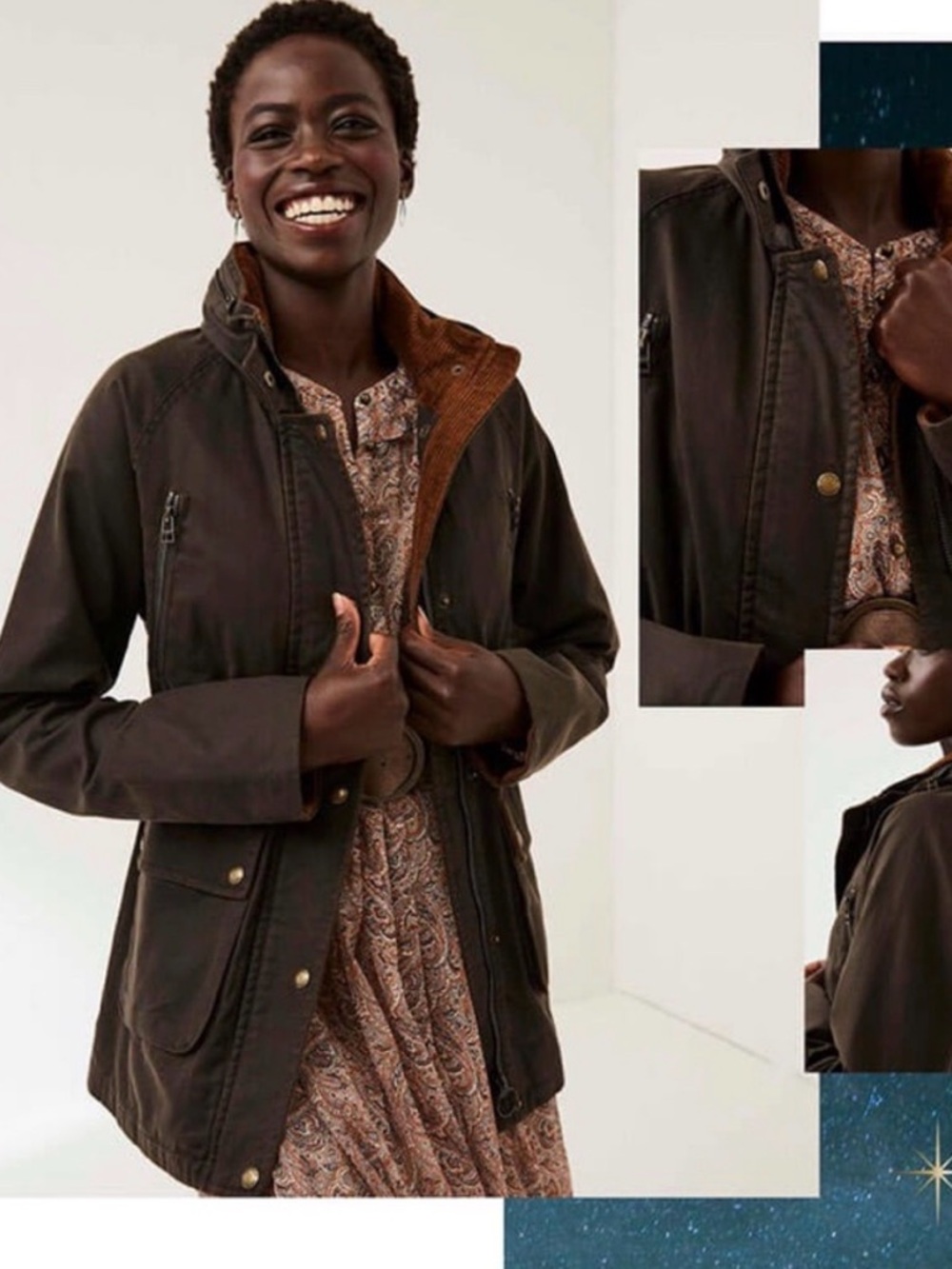 Fat Face Sussex Brown Heritage Jacket